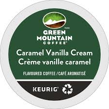 GMCR Caramel Vanilla Cream Light Roast Coffee K-CUP® PODs – 24 Pack