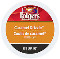 Folgers Caramel Drizzle Medium Roast Coffee K-CUP® PODs – 24 Pack