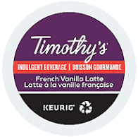 French Vanilla Latté Flavoured Coffee K-CUP® PODs – 24 Pack