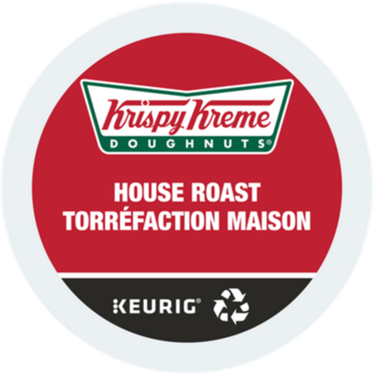 Krispy Kreme House Roast Light Roast Coffee K-CUP® PODs – 30 Pack