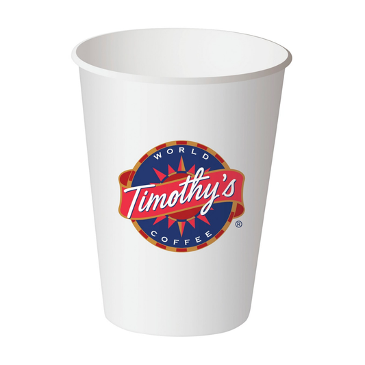 Timothy’s Paper Cups Box of 1000 12oz Cups