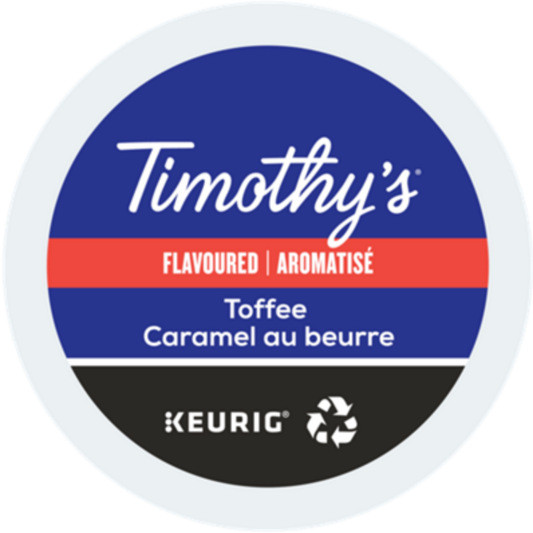Timothy’s Toffee (Formerly Winter Carnival) Coffee K-CUP® PODs – 24 Pack